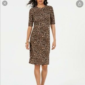 Vince Camuto leopard print dress size 14